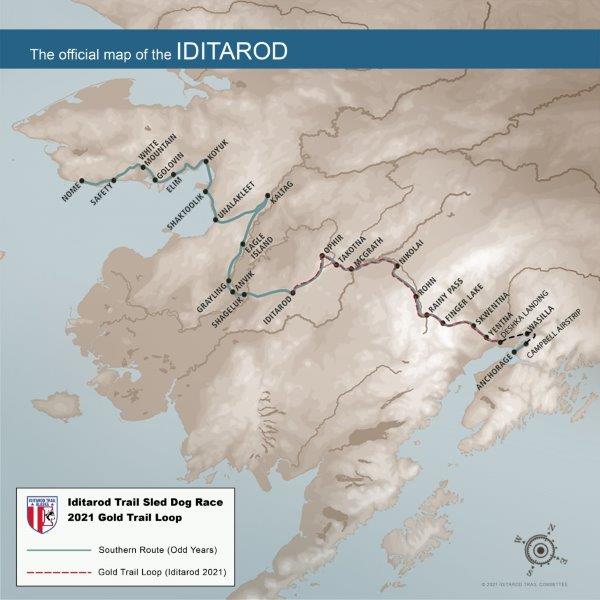 The Iditarod Trail Sled Dog Race
